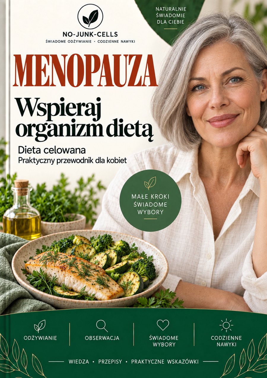 Okładka e-booka: Menopauza — wspieraj skórę dietą