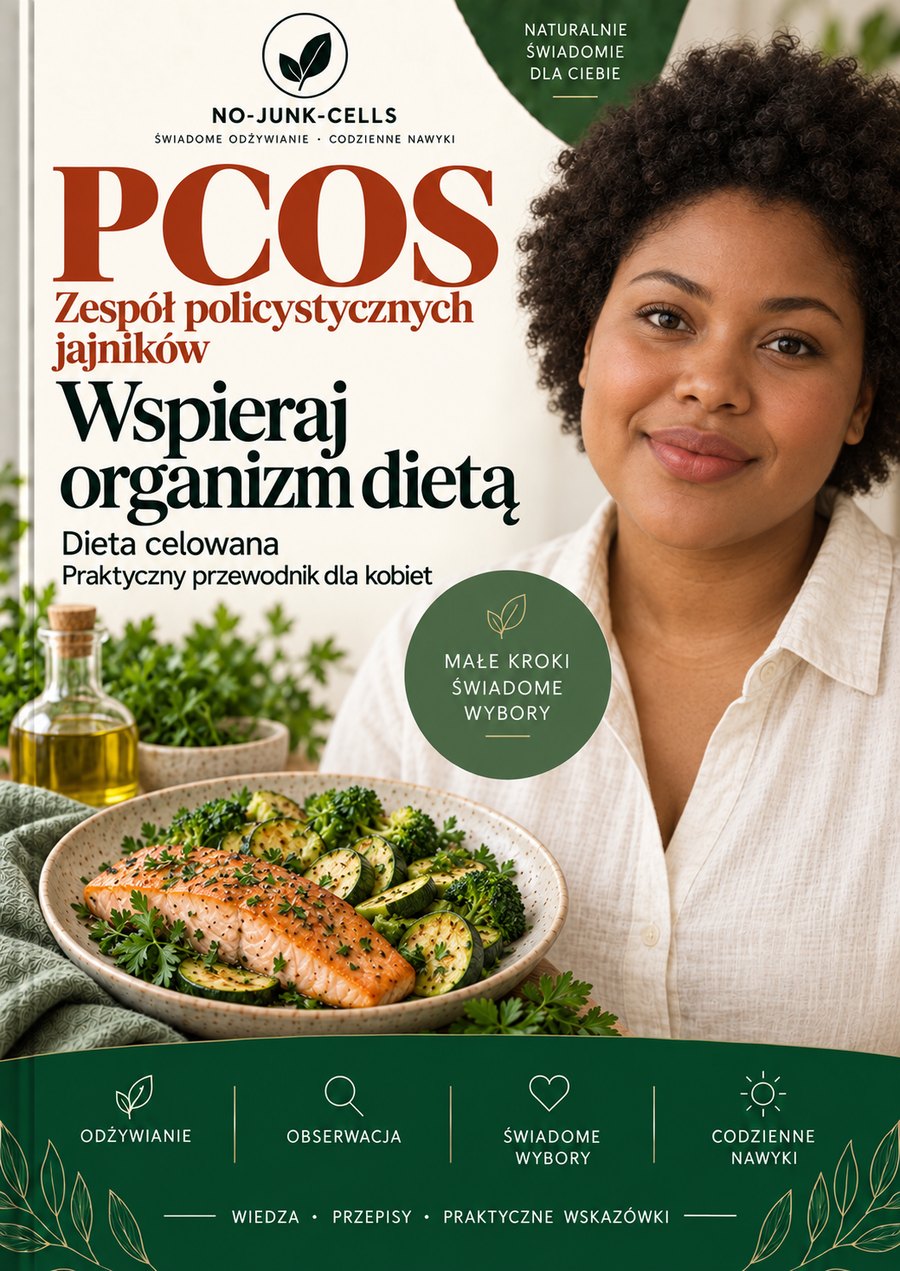 Okładka e-booka: PCOS — wspieraj równowagę hormonalną dietą