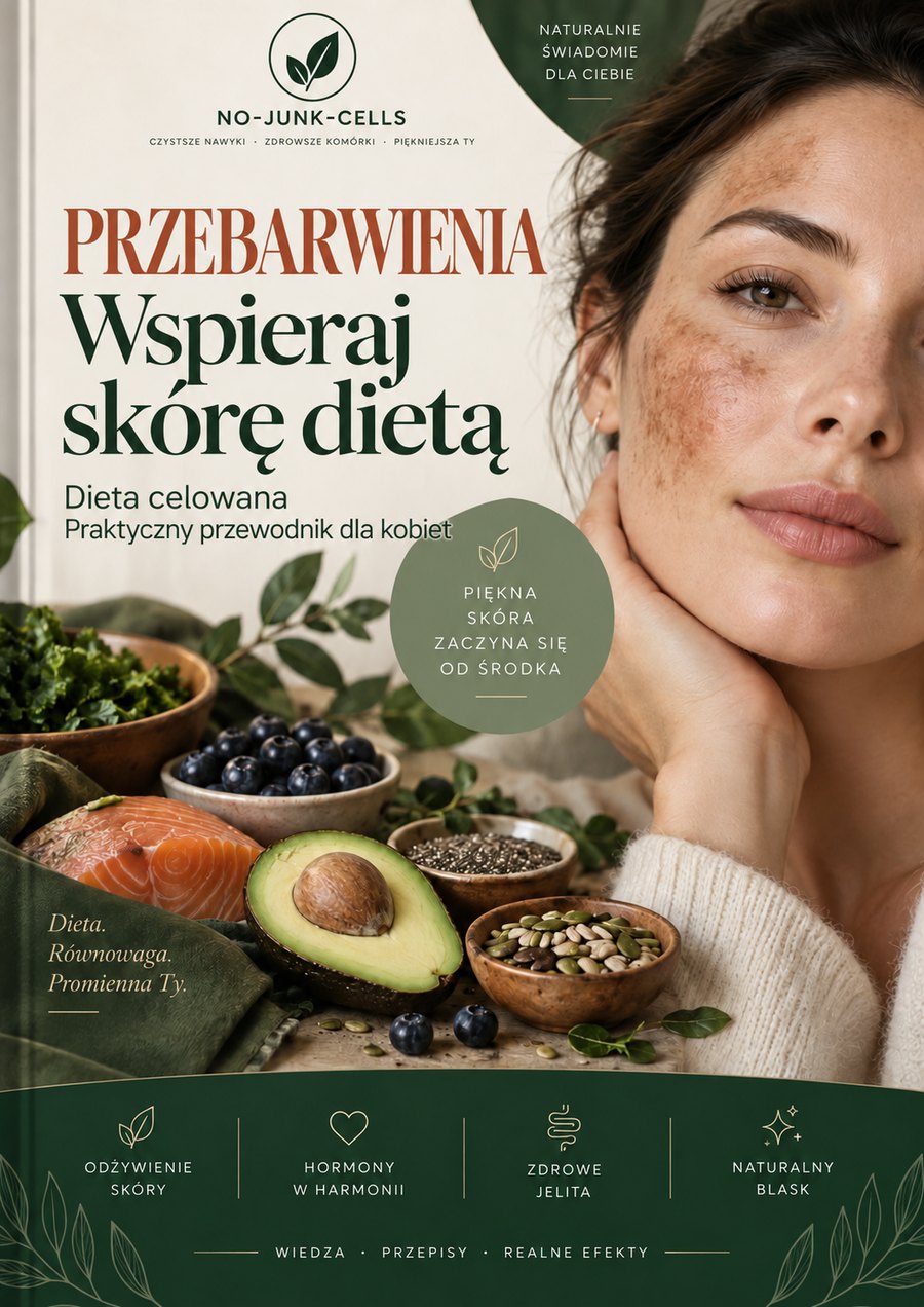 Okładka e-booka: Przebarwienia — wspieraj skórę dietą