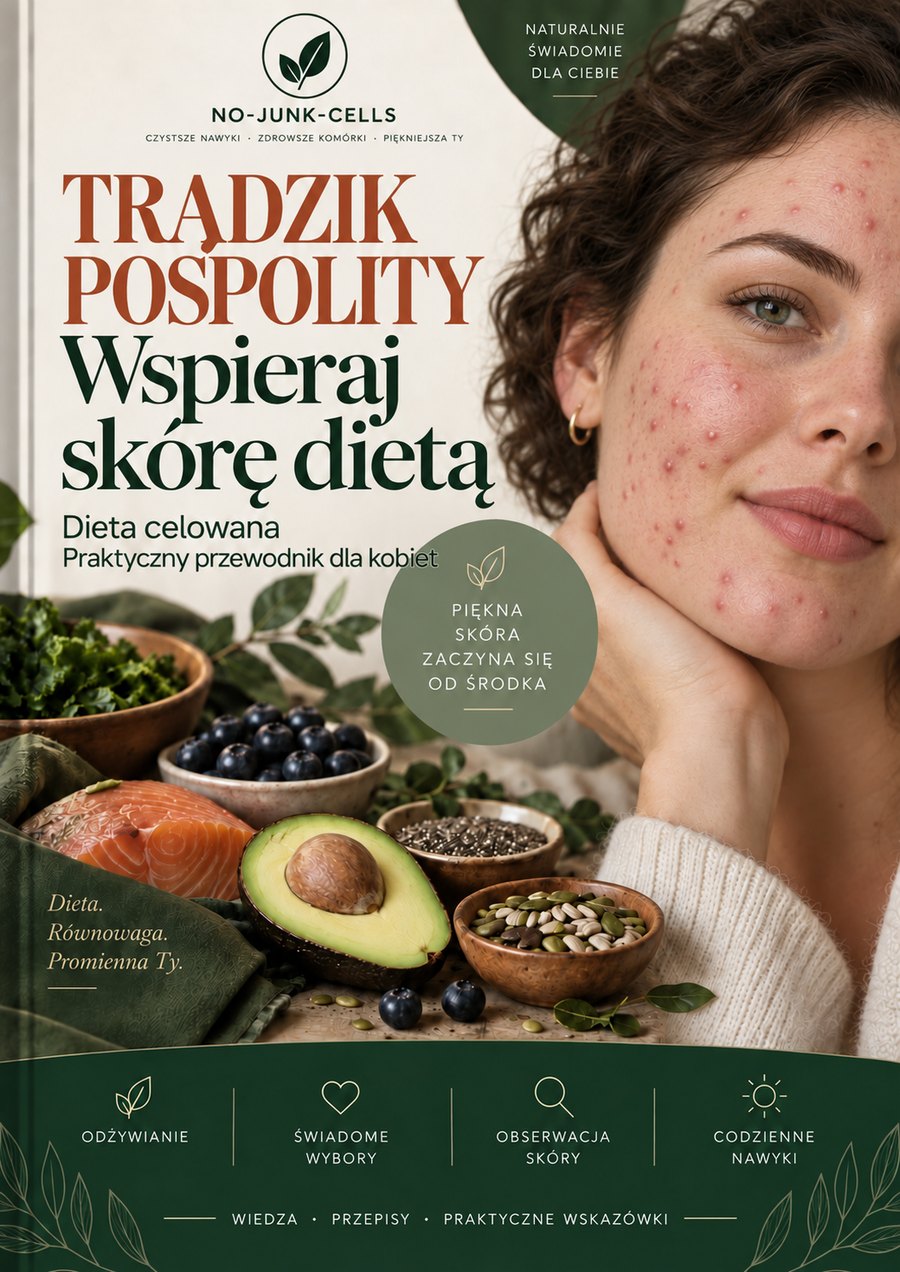 Okładka e-booka: Trądzik pospolity — wspieraj skórę dietą